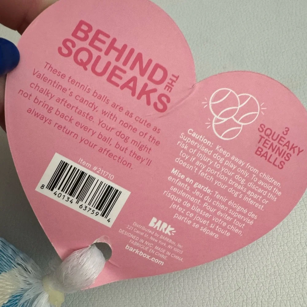 Bark Squeak Heart Balls